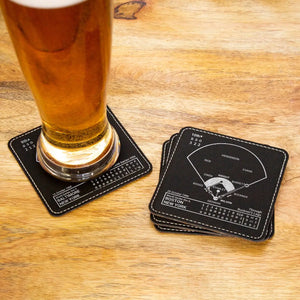 Greatest Mets Modern Plays Leatherette Coasters