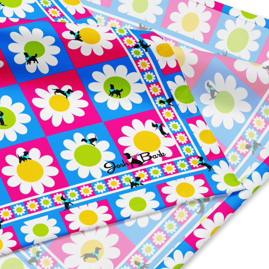 pUpsa Daisy Dog Bandana in Blue