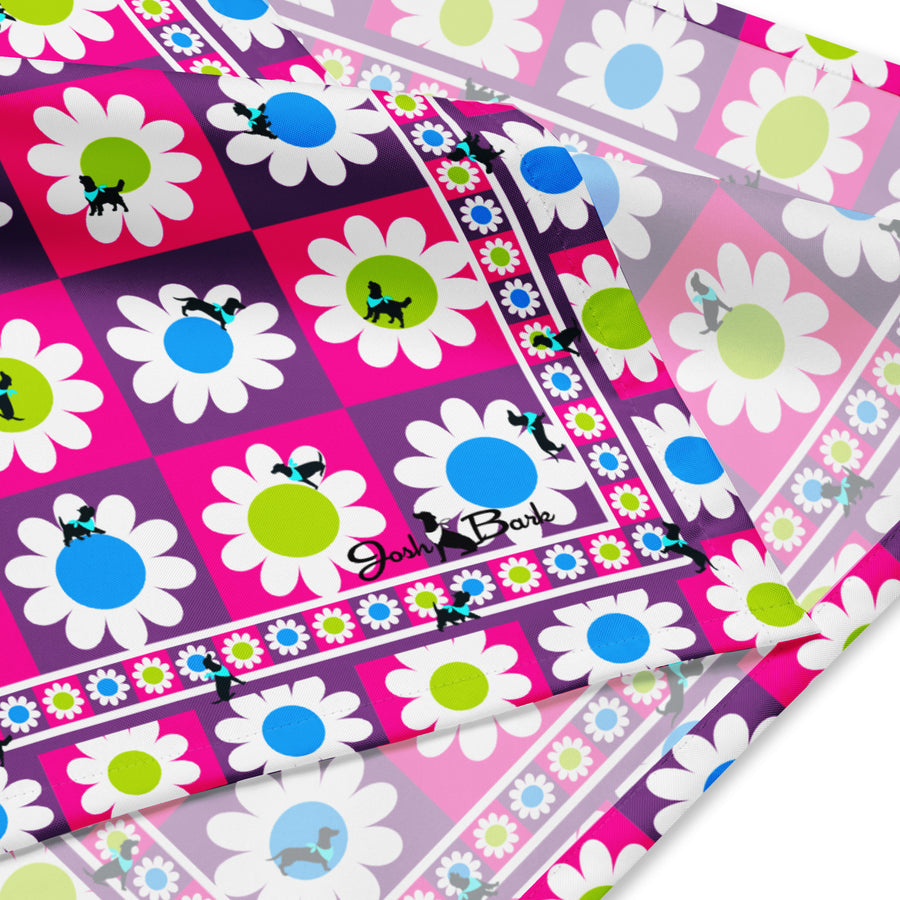 pUpsa Daisy Dog Bandana in Purple