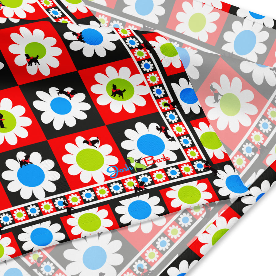 pUpsa Daisy Dog Bandana in Red