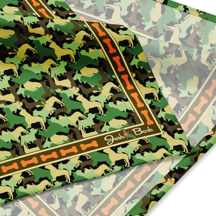 Camo K9 Dog Bandana in Green