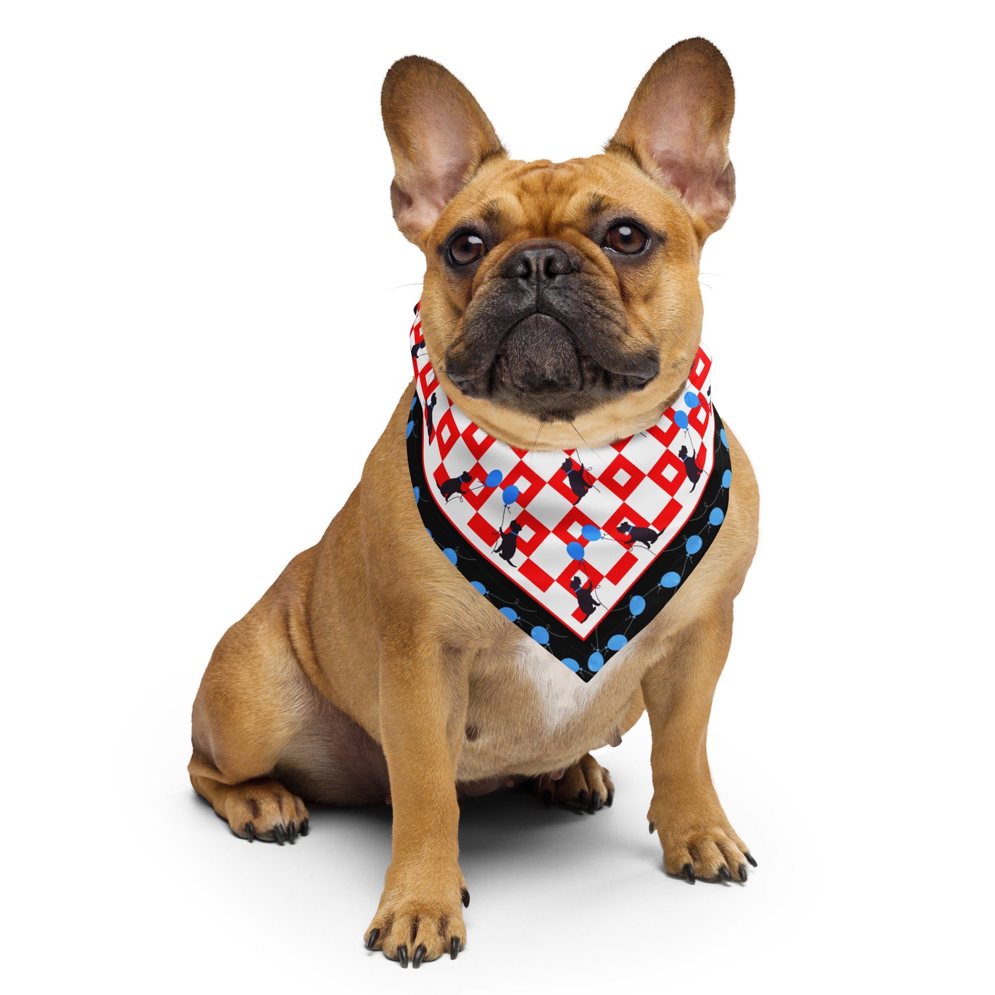 Banks Dog Bandana Checkered Red