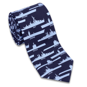 Navy Ships and Submarines Necktie