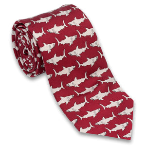 Sharks Swimming Necktie - Boys