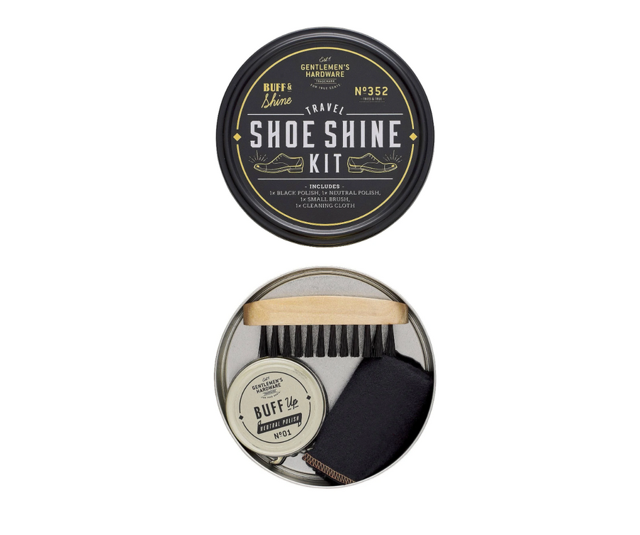 Travel Shoe Shine Tin