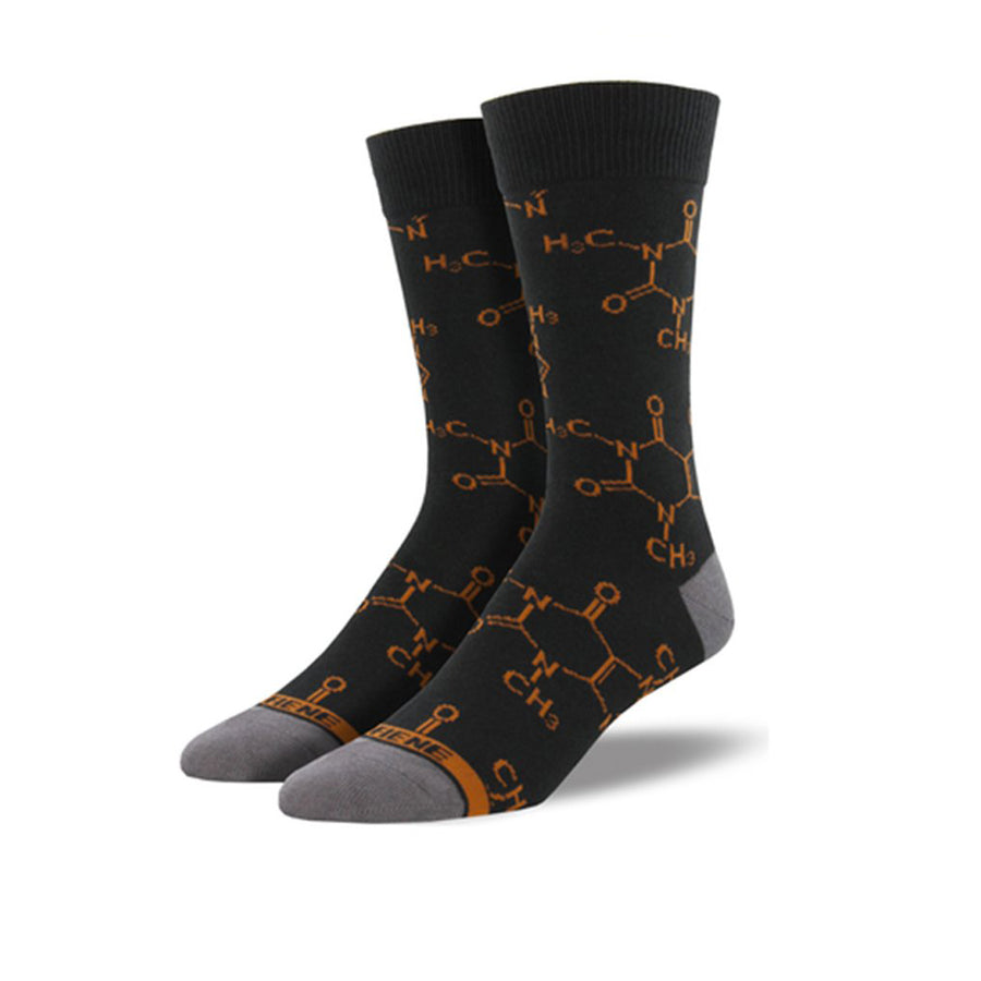 Coffee / Caffeine Molecule on Socks