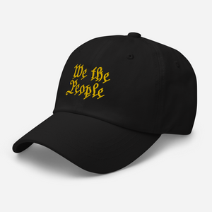 We The People Baseball Cap - Yellow Type.