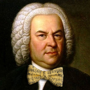 Music by JS Bach Bow Tie