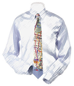 New York Subway Map Necktie