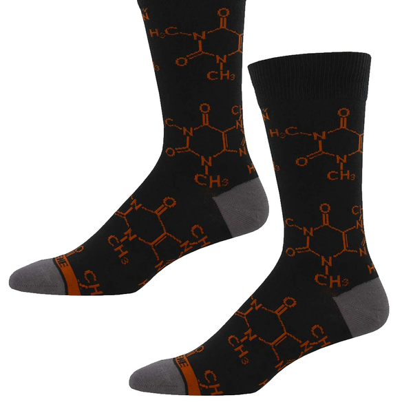 Coffee / Caffeine Molecule on Socks